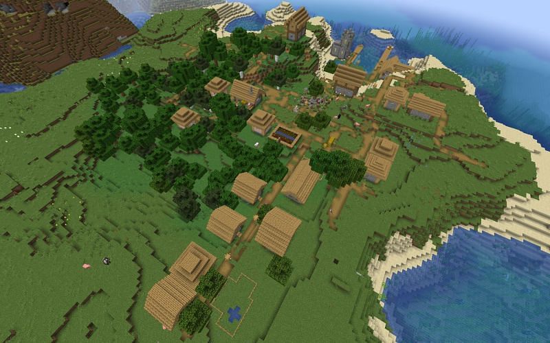 While not every village will provide overly powerful loot, gamers will indeed find something of use here (Image via Minecraft)