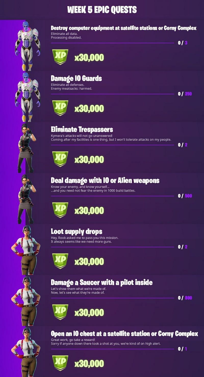 fortnite chapter 5 season 1 week 7 challenges