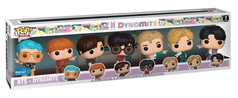 BTS Funko pops Dynamite edition 
