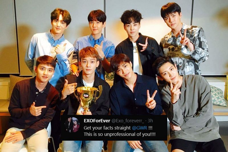 EXO-Ls storm Twitter to voice their anger at the Guinness World Records Twitter accuont