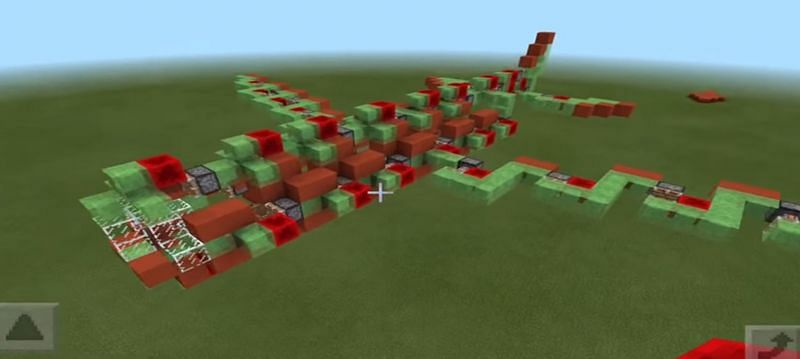 An absolutely insane Minecraft flying machine (Image via RageElixer on YouTube)