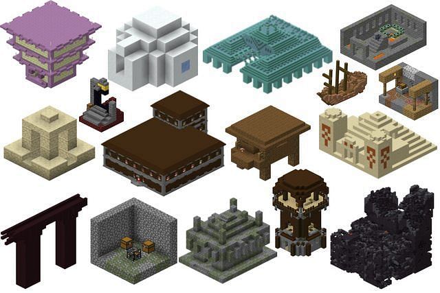 Many structures add to the lore of Minecraft (Image via Sporcle)