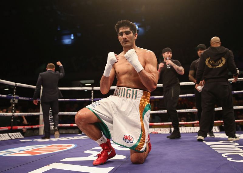 Vijender Singh in action at Copper Box