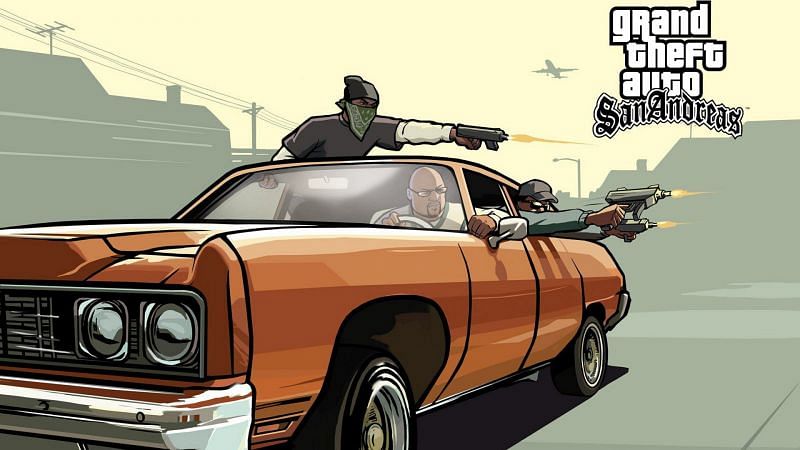 Big Smoke driving an early version of his Glendale (Image via Rockstar Games)