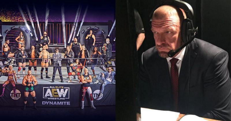 Does Triple H follow AEW?