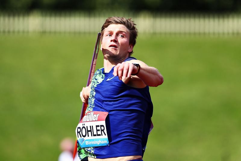 Defending champion Thomas Roehler of Germany will not be in Tokyo due to injury
