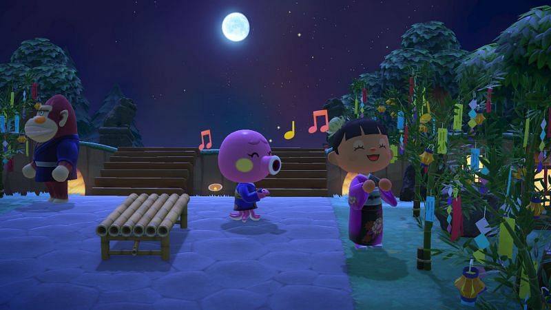 Tanabata festival in Animal Crossing: New Horizons (Image via Animal Crossing Twitter)
