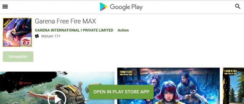 Pre-registrations for Free Fire Max are on (Image via Google Play Store)