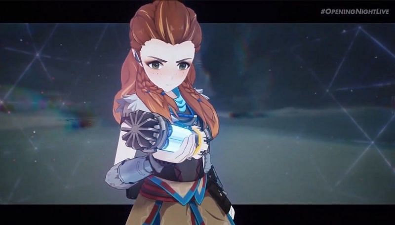 All Genshin Impact fans got was a quick trailer on Aloy and some musical stuff (Image via Gamescom)