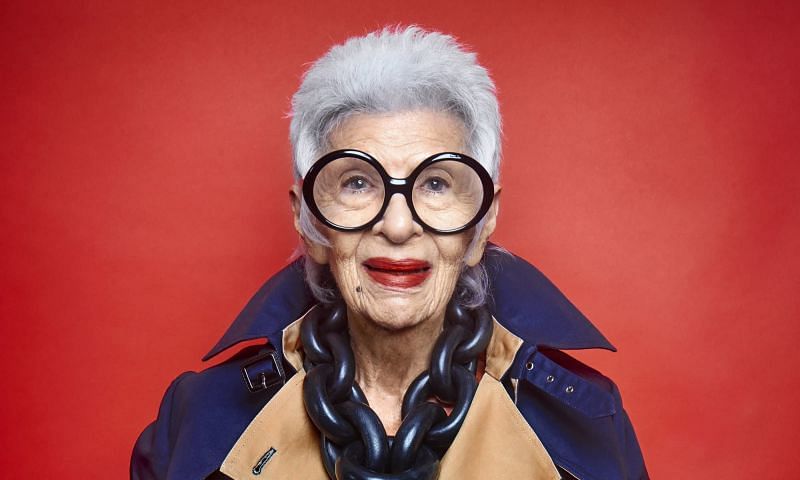 Iris Apfel is an American fashion icon, businesswoman and interior designer (Image via Getty Images)