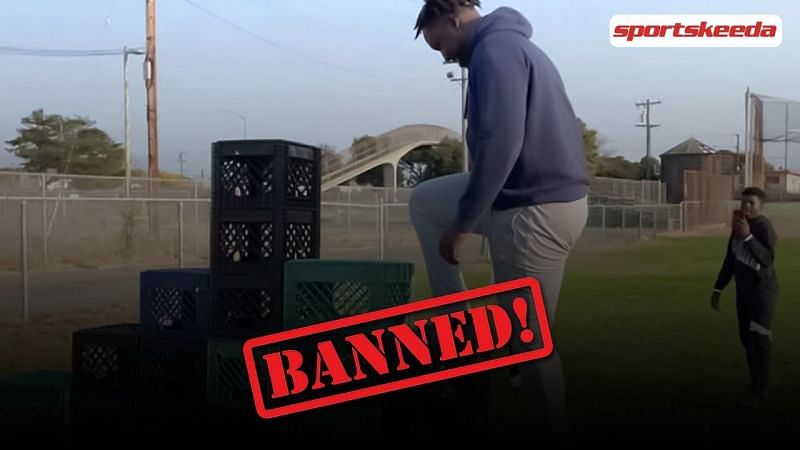 TikTok bans the Milk Crate Challenge (Image via Sportskeeda and MoneyControl)