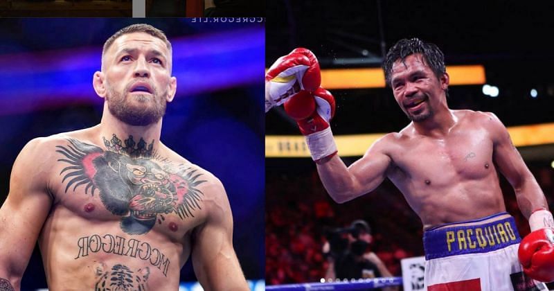 Conor McGregor (left), Manny Pacquiao (right) [Credits: @thenotoriousmma, @mannypacquiao via Instagram]
