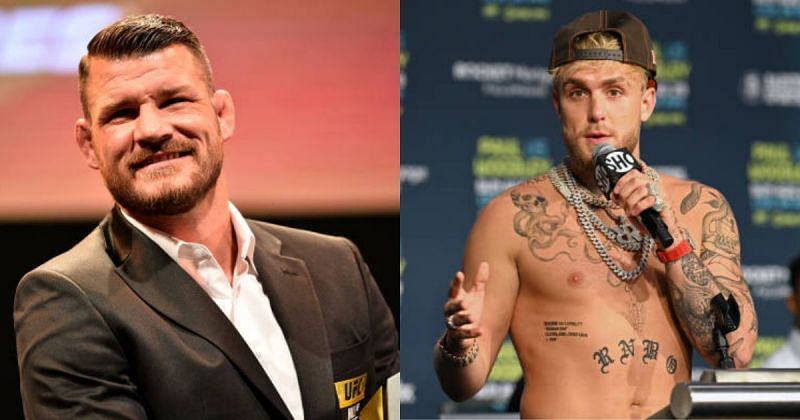 Michael Bisping (left); Jake Paul (right).