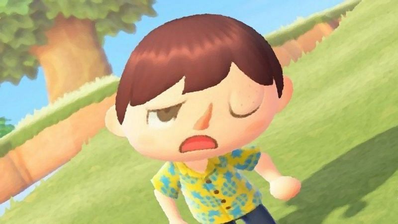 Swollen face from a wasp sting. (Image via Nintendo Life)