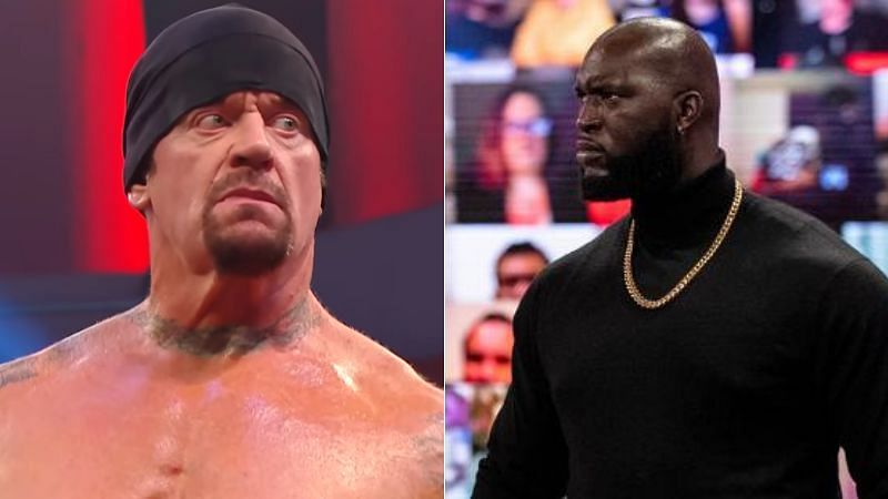 The Undertaker (left); Omos (right)