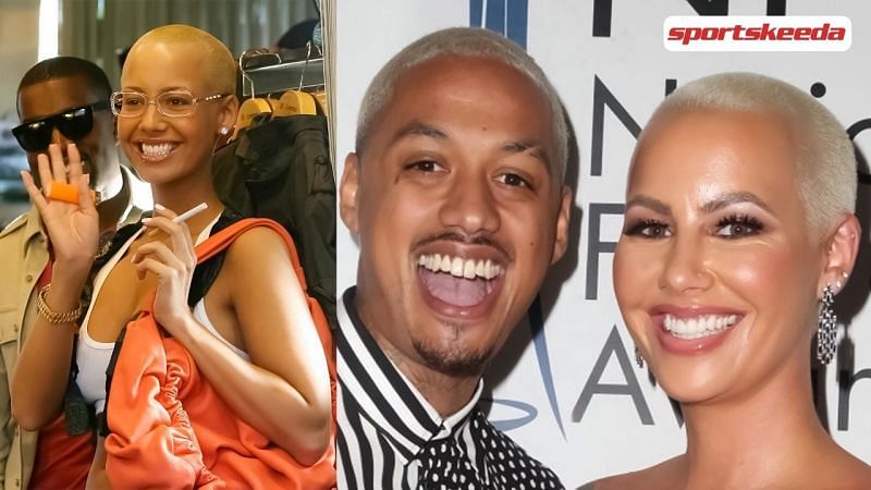 Amber Rose and Alexander Edwards - the former claimed that her boyfriend has been cheating on her (Image via Sportskeeda)