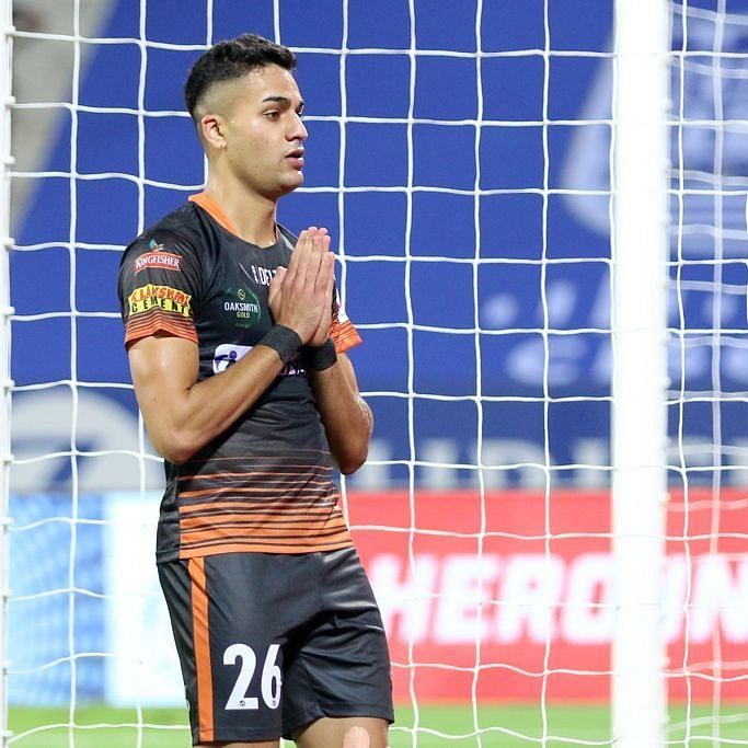Indian youngster Ishan Pandita is on his way out of the club after a single season [Image Credits: F.C. Goa/Twitter]