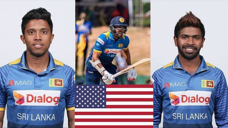 Sri Lankan cricketers Kusal Mendis, Danushka Gunathilaka, and Niroshan Dickwella