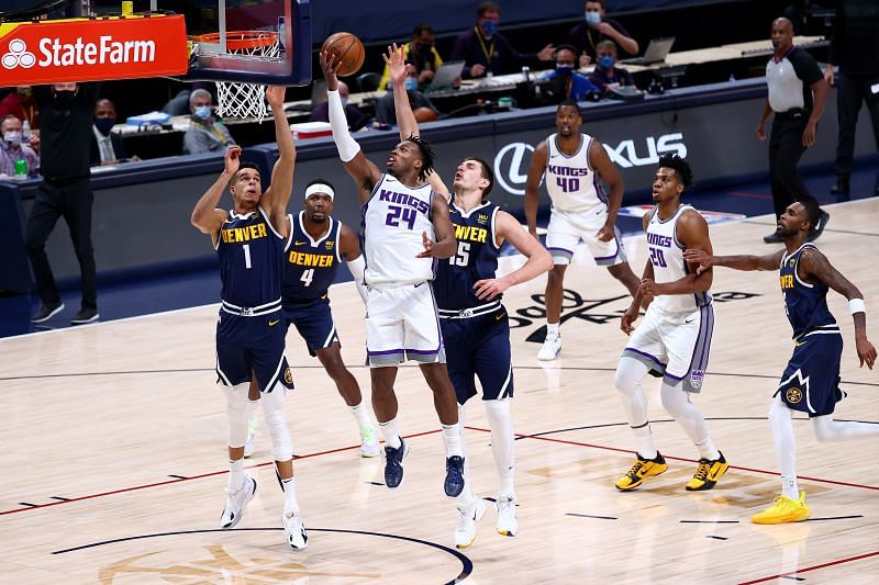 Denver Nuggets in a game against the Sacramento Kings