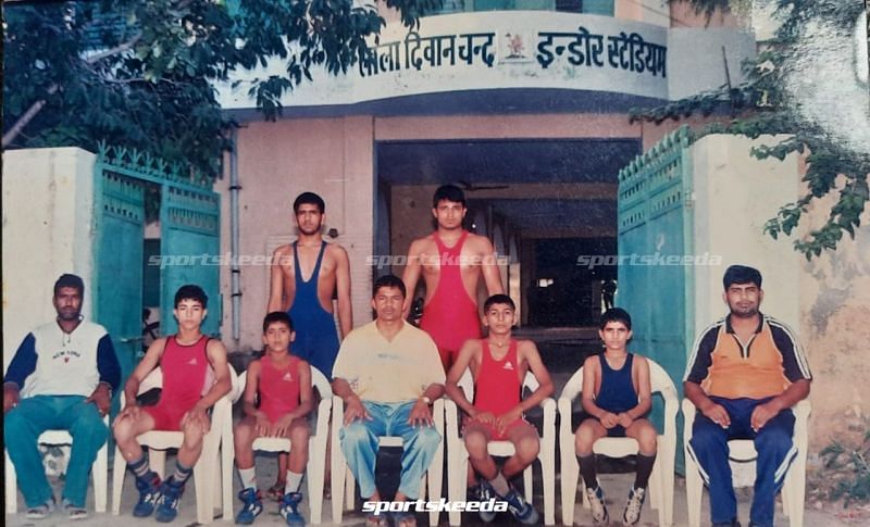 Deepak Punia as a young wrestler in Chhara village