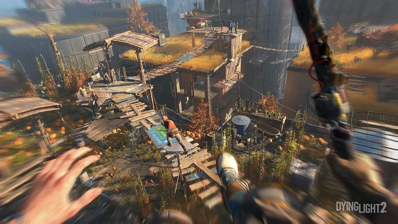 Parkouring through the massive world of Dying Light 2 (Image via Techland)
