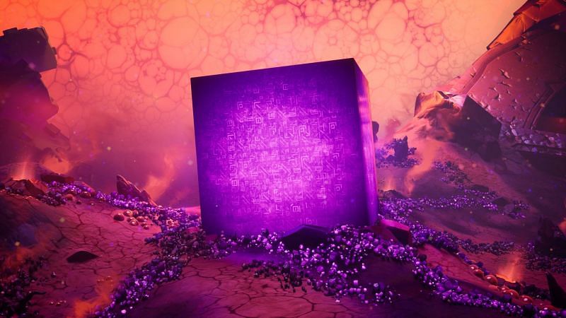 Kevin the Cube was last seen in Fortnite Chapter 2 Season 8 (Image via Epic Games)