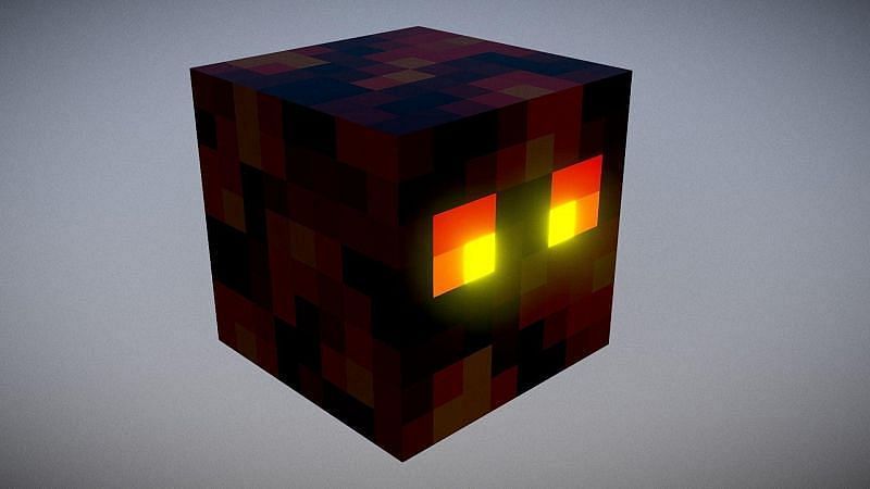 Magma Cubes will drop magma cream, four of which can be used to craft a magma block. Image via Minecraft