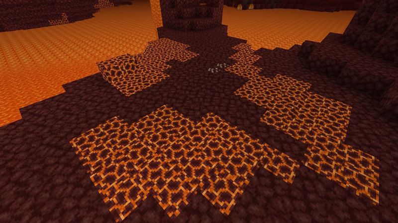 Magma blocks can occur in the Overworld, but they spawn rather abundantly in the Nether. Image via Minecraft