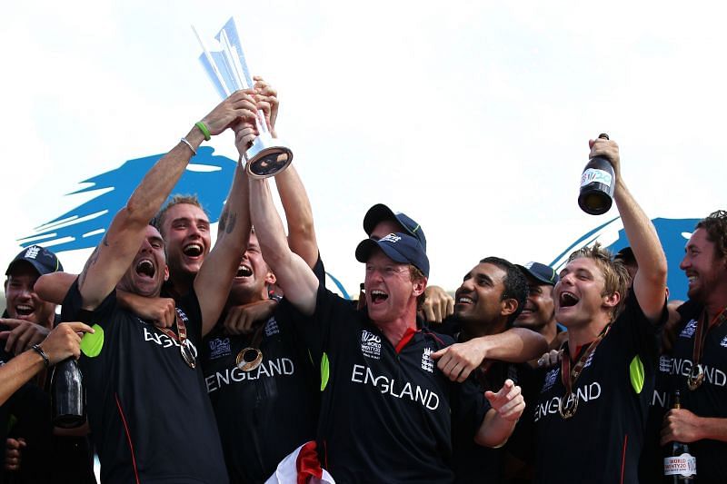 Paul Collingwood led England to their maiden T20 World Cup win in 2010