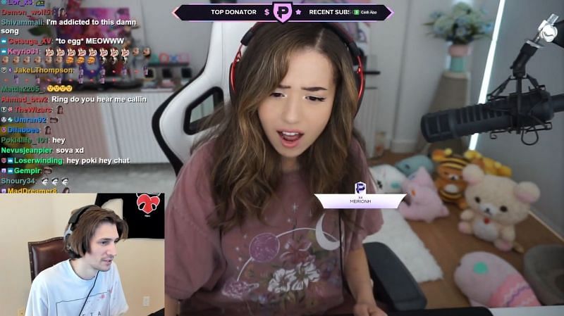 Pokimane lashes out at a fan (Image via xQcOW Twitch)