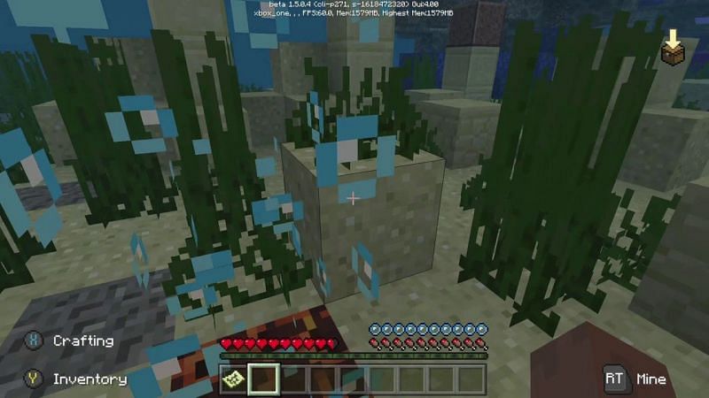 Bubble columns created from magma are only one method to pursue &quot;Sleep With the Fishes&quot; (Image via Mojang).
