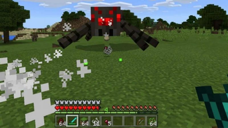 Spiders are far from the only mobs that are targeted by the Bane of Arthropods enchantment (Image via Mojang)