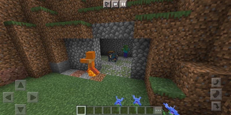 An open dungeon (Image via Minecraft)