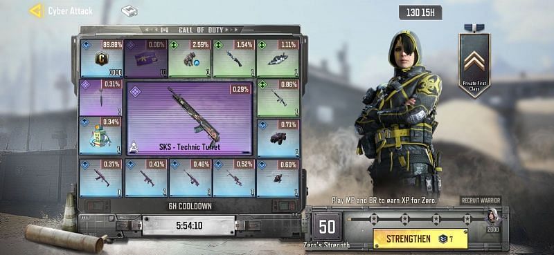 Earn Zero&#039;s XP to acquire the free character skin in COD Mobile (Image via Call of Duty Mobile)