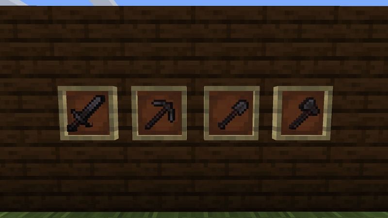 Though the golden pickaxe can be useful in some situations, it can&#039;t match the capabilities of a Netherite pickaxe (Image via Mojang)