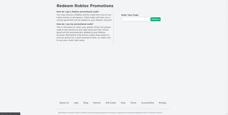 Roblox Promo Codes for September 2021