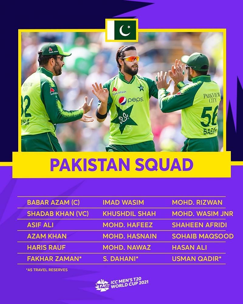 T20 World Cup Pakistan Squad 2022 Full Players List 8670