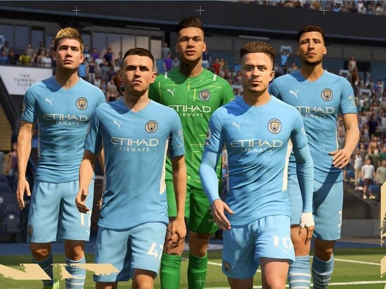 Manchester City carry the English flag proud and high (Image via EA Sports)