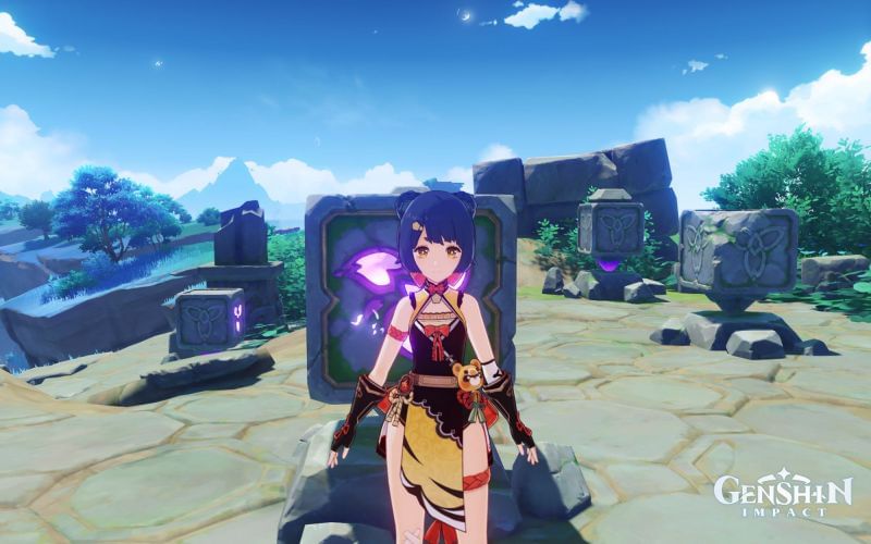 Genshin Impact How to solve the rotating 9 cubes puzzle in Watatsumi Island