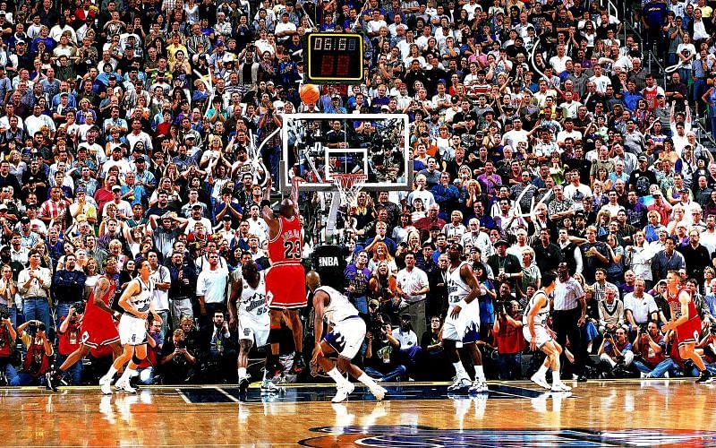 The Last Shot is as iconic an NBA shot as any in history