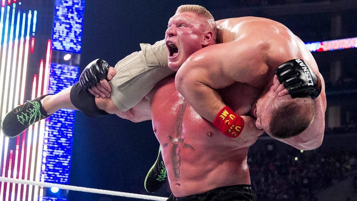 brock lesnar f5 john cena