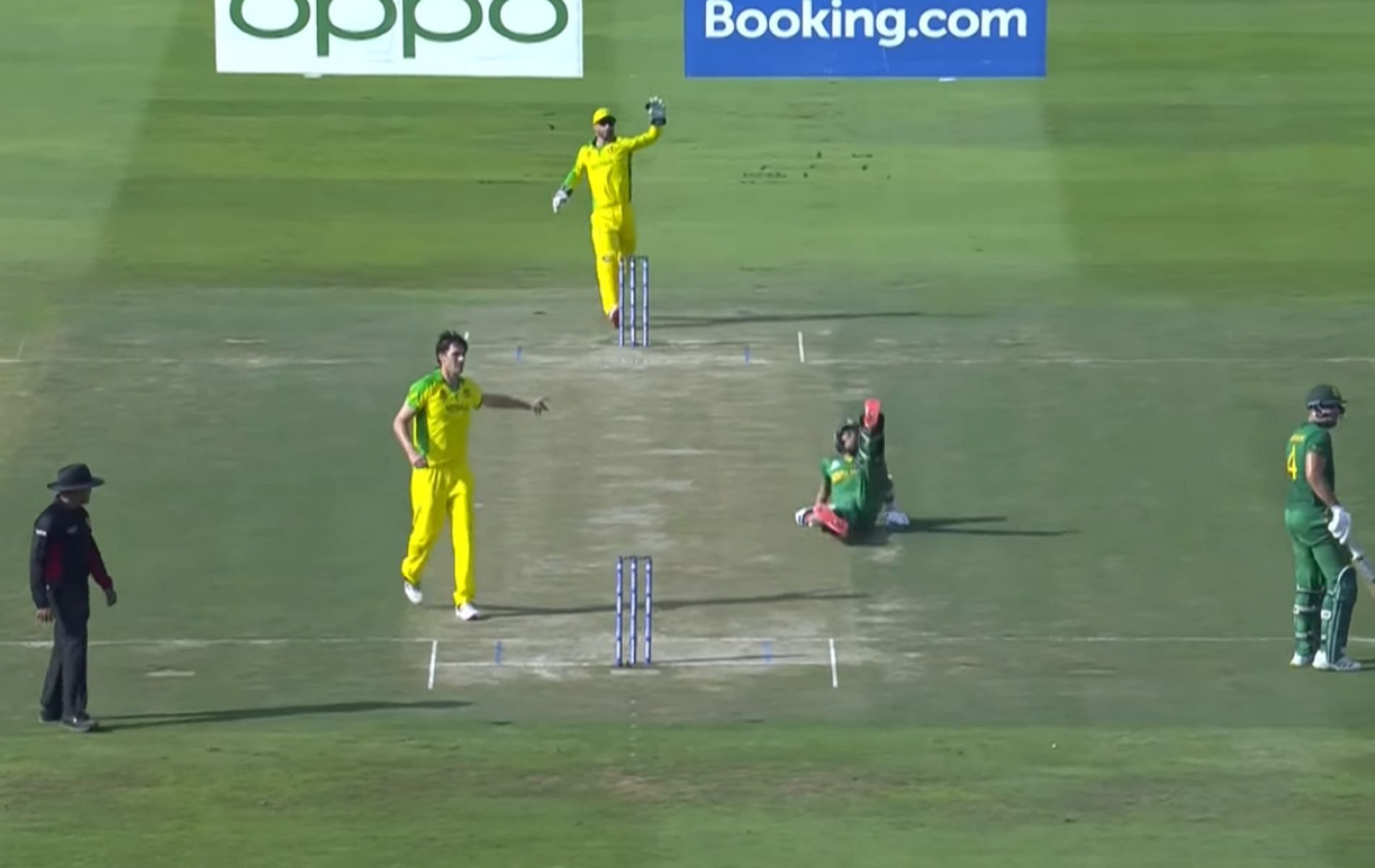 T20 World Cup: Keshav Maharaj slipped while trying to run between the wickets.