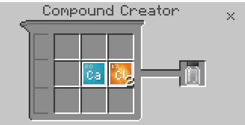 The compound creator can be used for 30 compounds. (Image via Mojang)