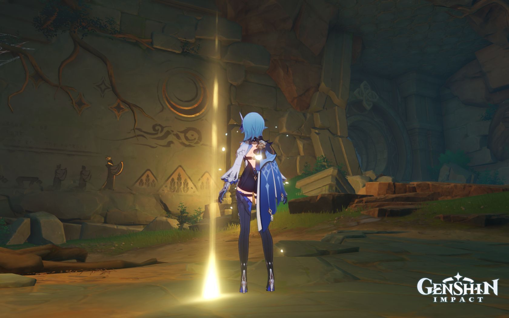 Take a photo of the ruin murals quest in Genshin Impact All 6