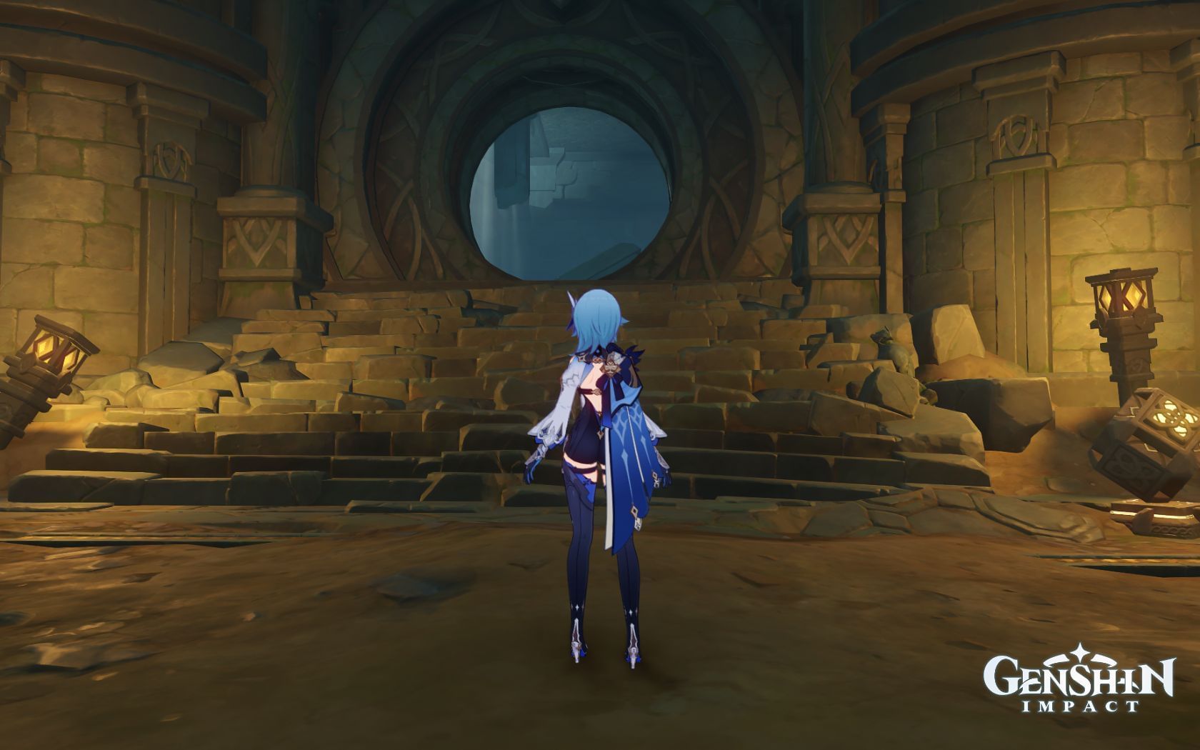 Take a photo of the ruin murals quest in Genshin Impact All 6