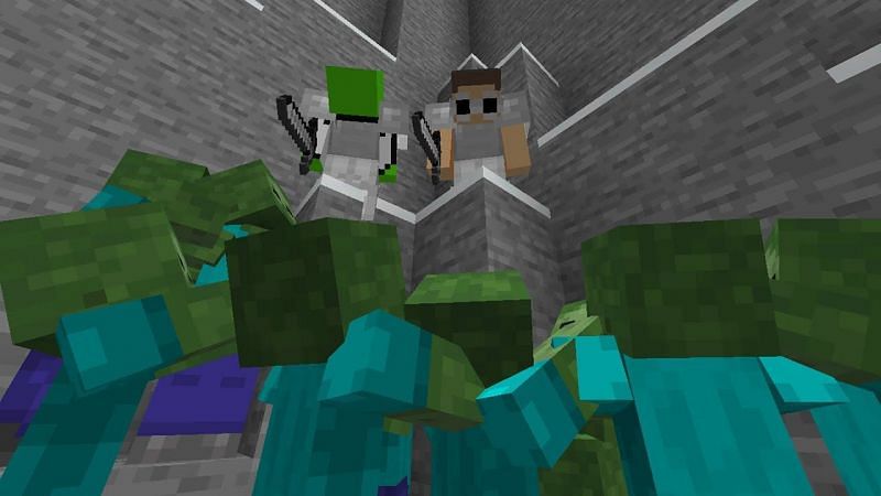 The zombie apocalypse modpack is great for fans of Minecraft horror (Image via YouTube, GeorgeNotFound))