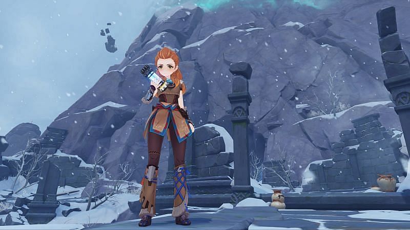 Aloy has finally released for players on PC and mobile (Image via Genshin Impact)