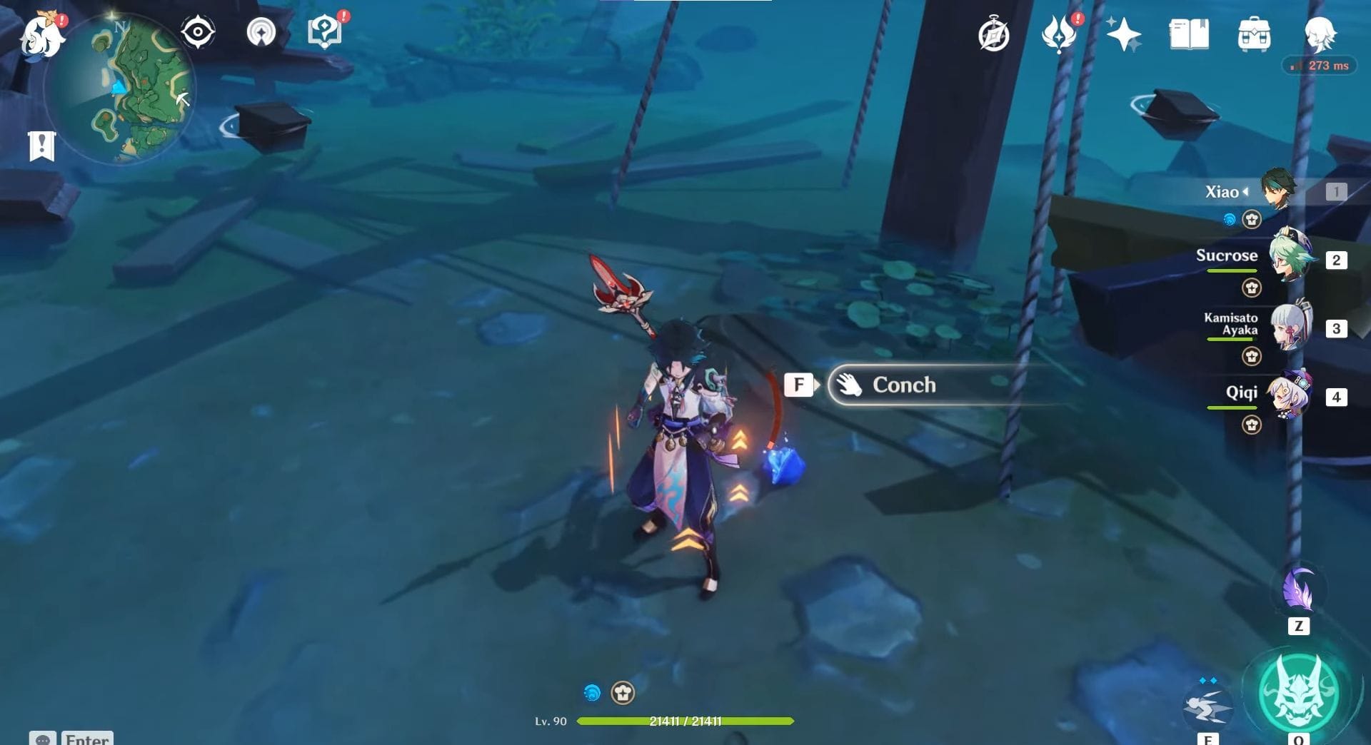 All conch locations in Tsurumi Island Genshin Impact guide to find all