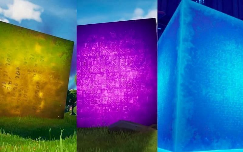 All the cubes have been moving towards the center (Image via Epic Games)