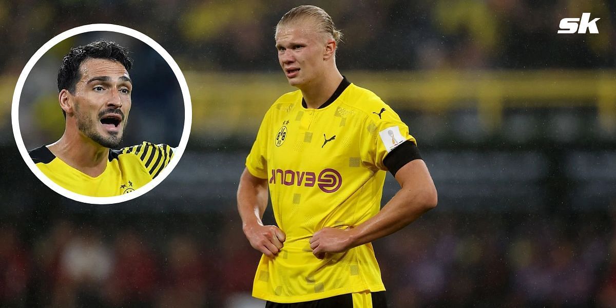 Will Erling Haaland leave Dortmund next year? (Image via Sportskeeda)
